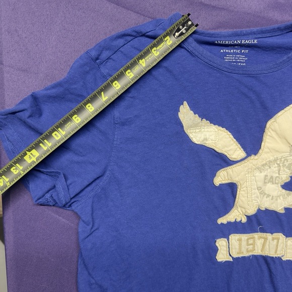 American Eagle Men's T-Shirt Size XL – Blue Graphic Eagle‎ Tee Casual Streetwear - Picture 5 of 6